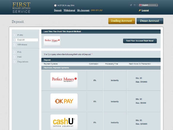 First binary options review